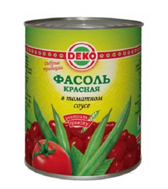 Фасоль красная в томатном соусе Деко 425гр